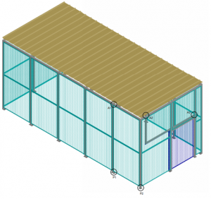 Etude et réalisation d'une charpente 3D, pour réalisation d'un plan de détail.